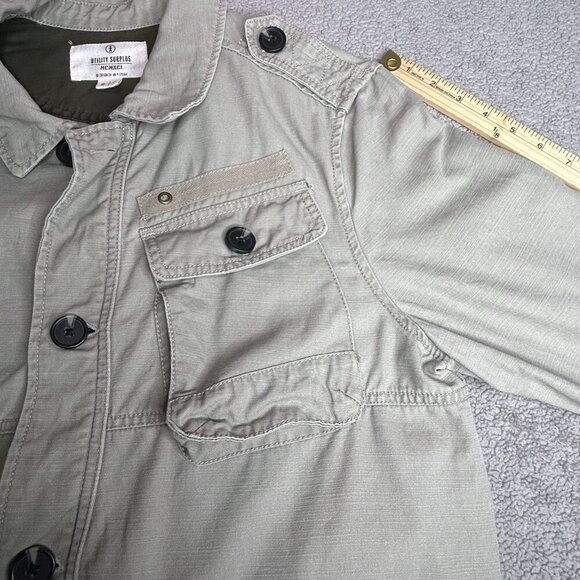 Cotton On Utility Surplus Jacket Mens Medium Harajuku Field Jacket Cargo Skull - Picture 9 of 12